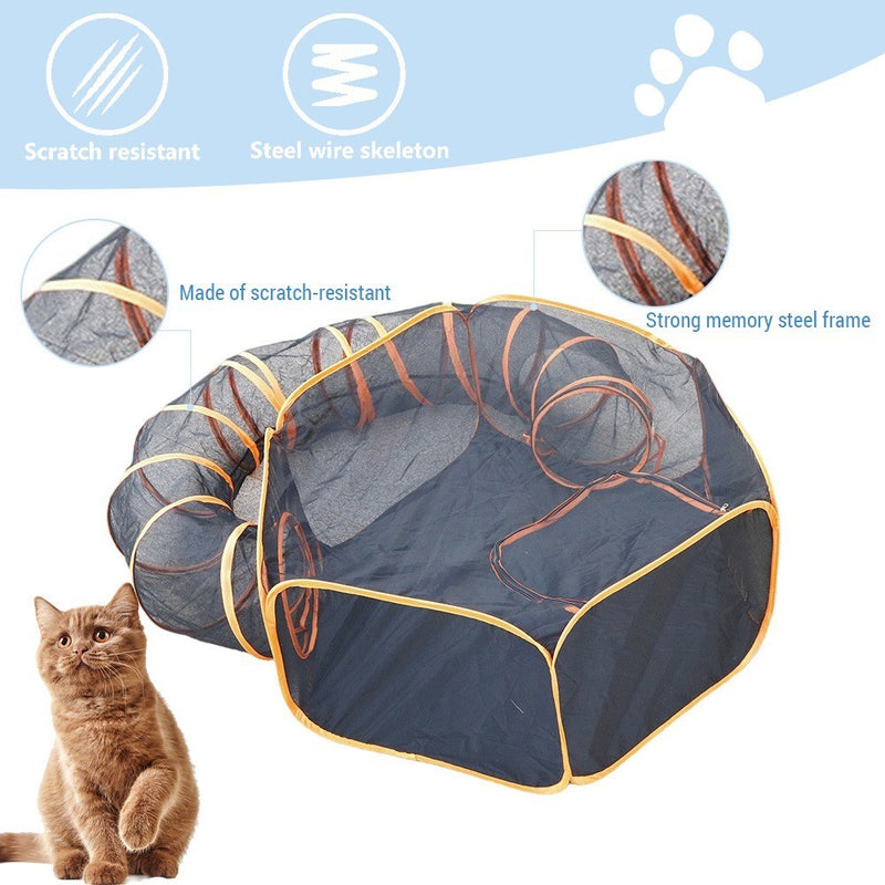 Cat Tunnel Portable Foldable Breathable Dog Cage Indoor and Outdoor Use Suitable for Cats and Dogs