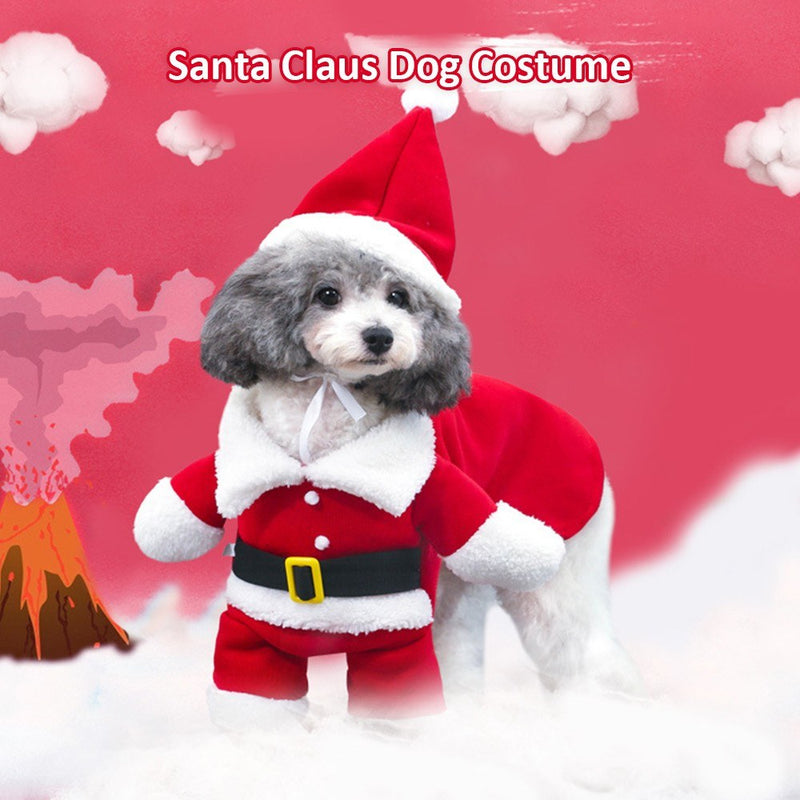 Santa Claus Dog Costume Christmas Pets Clothes