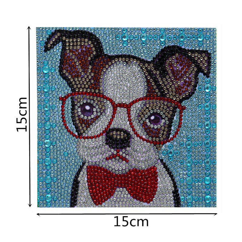 DIY 5D Diamond Painting Cute Dog Pattern 150x150mm