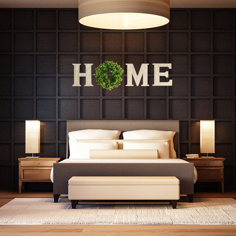 Wooden Domestic Use HOME Letters Wall-Mounted Decoration