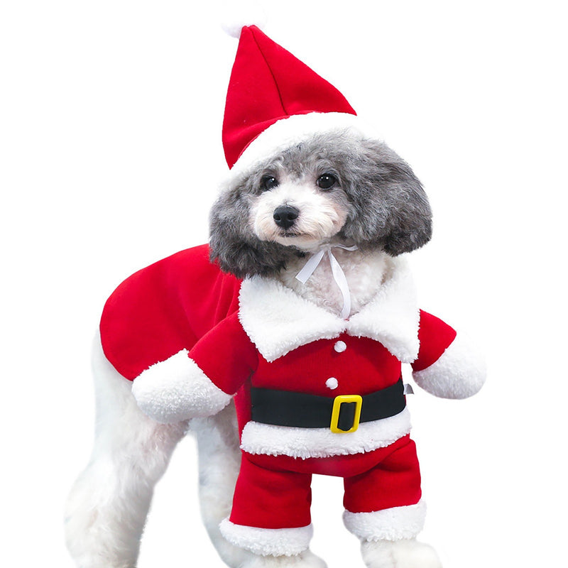 Santa Claus Dog Costume Christmas Pets Clothes