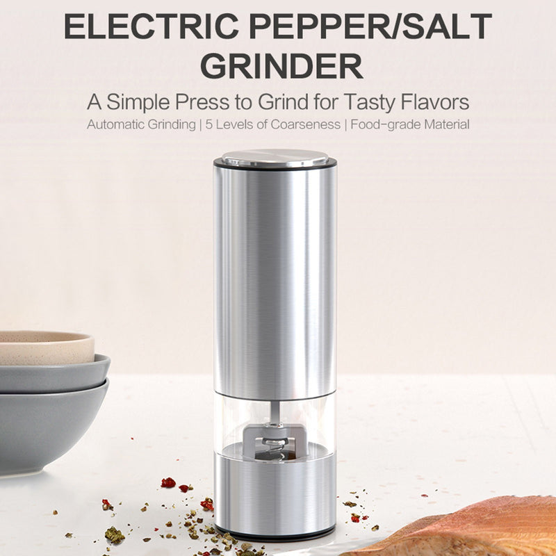 Electric Pepper/Salt Grinder Stainless Steel Seasoning Grinder